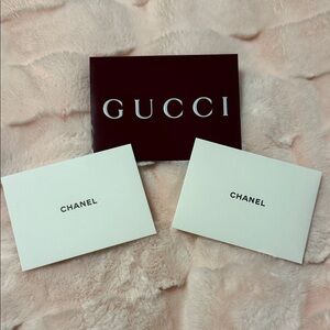 Chanel & GUCCI Gift Card w/envelope